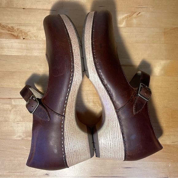 Dansko LILAH Brown Oiled Pull Up Mary Janes - Picture 7 of 12